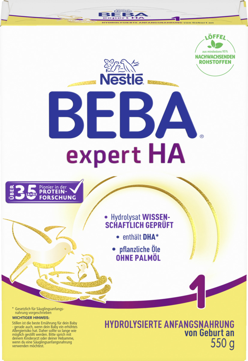 Bild 2 von BEBA Expert HA1 Säuglingsanfangsnahrung von Geburt an