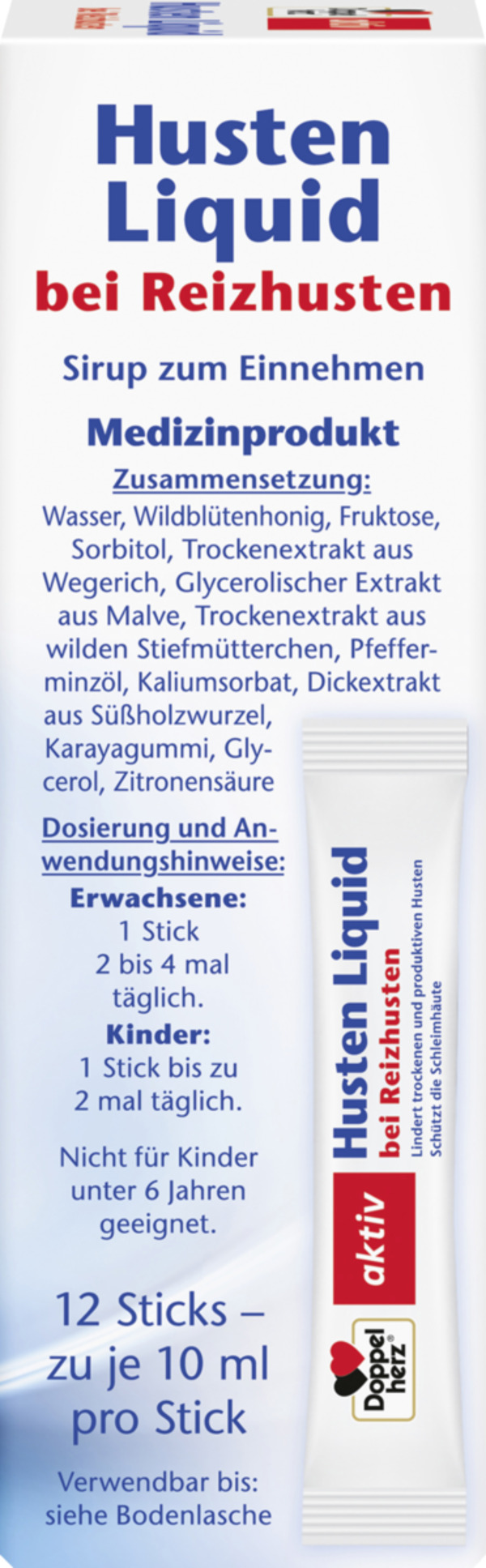 Bild 2 von Doppelherz Husten Liquid bei Reizhusten Portionssticks
