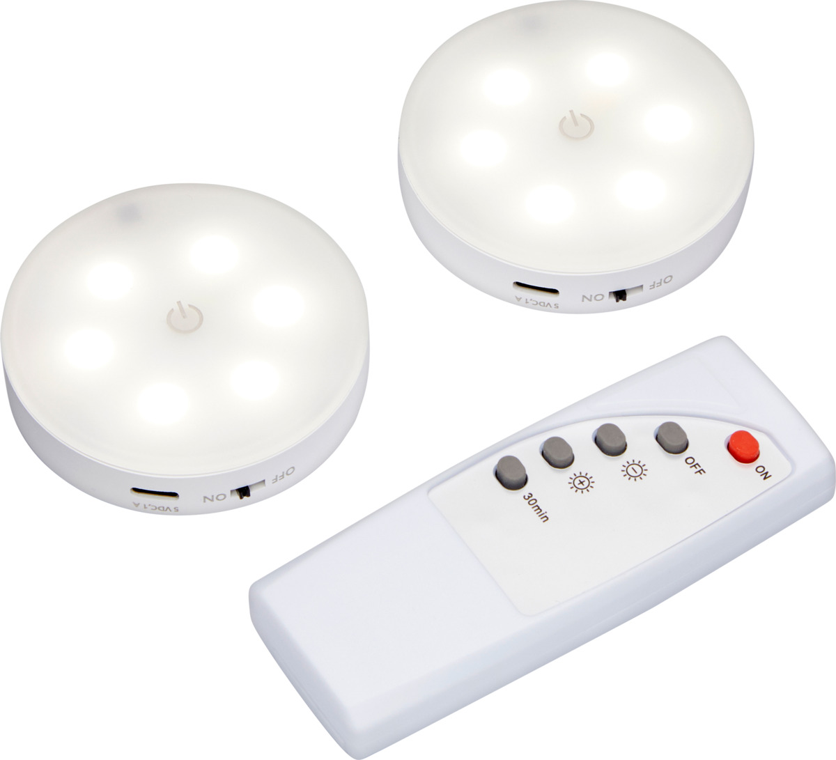 Bild 1 von IDEENWELT Akku-Unterbauleuchten LED 2er-Set