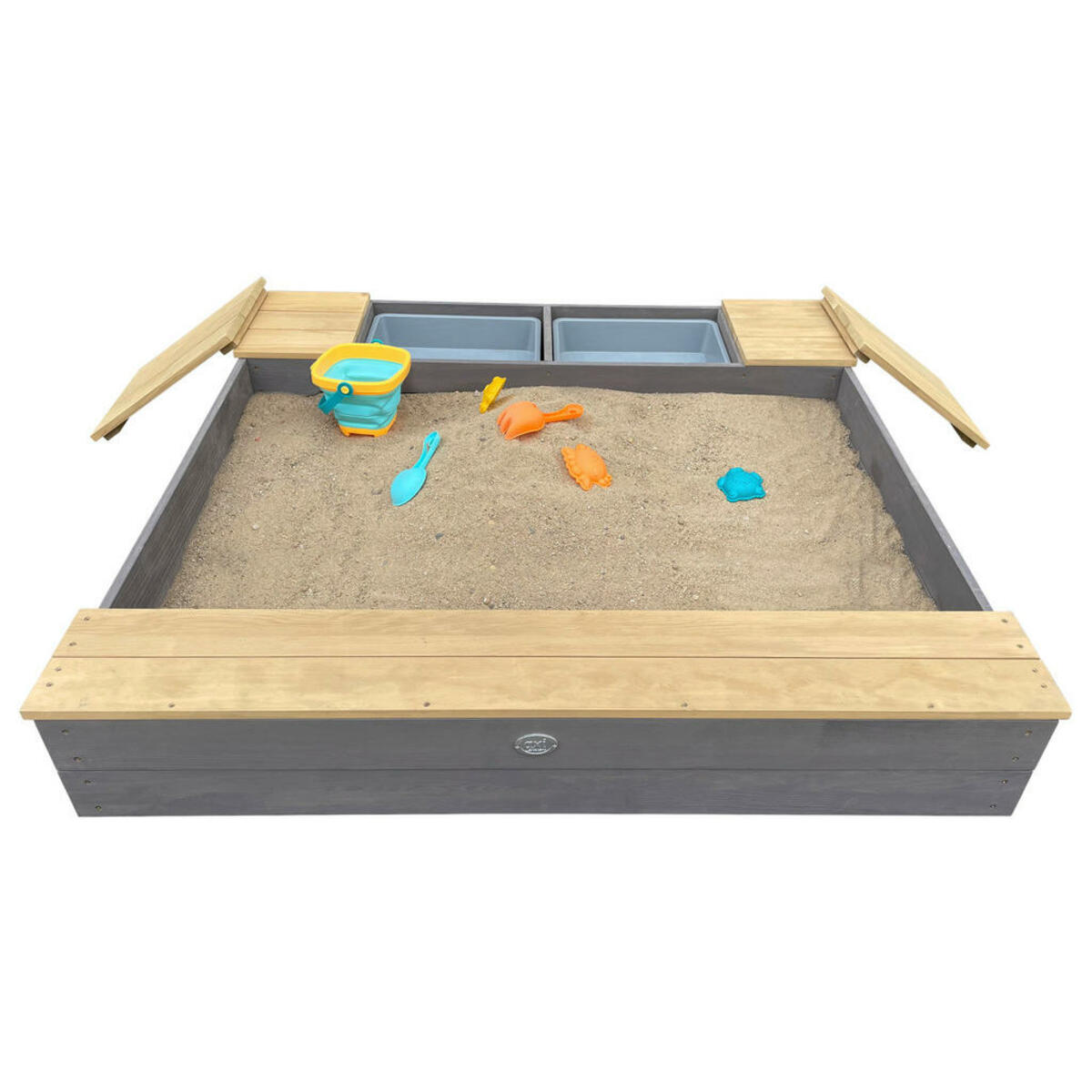Bild 1 von AXI Sandkasten Evy grau B/H/T: ca. 117x18,7x119 cm