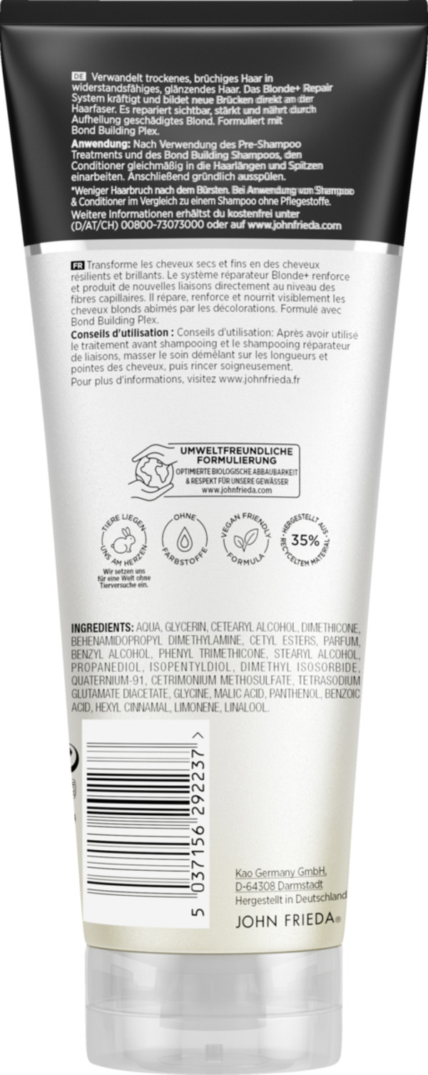 Bild 2 von JOHN FRIEDA REPAIR SYSTEM Bond Building Conditioner