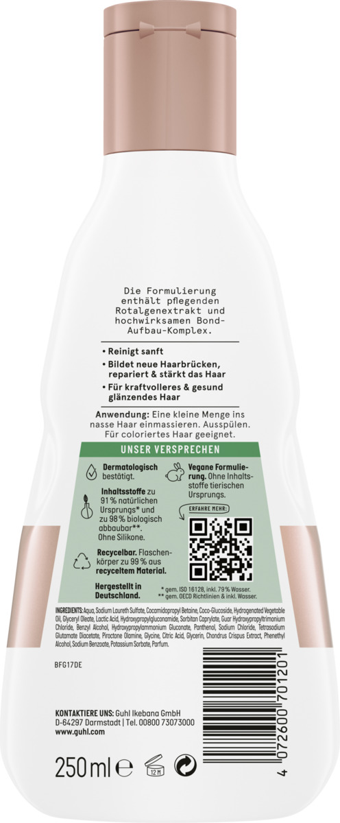 Bild 2 von Guhl BOND+ Reparatur Shampoo