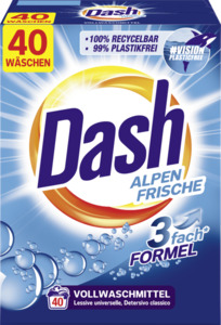 Dash Vollwaschmittel Pulver Alpen Frische 40 WL