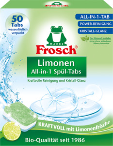 Frosch Geschirrspül-Tabs Alles-in-1 Limone 50 St. 8.99 EUR/1 kg