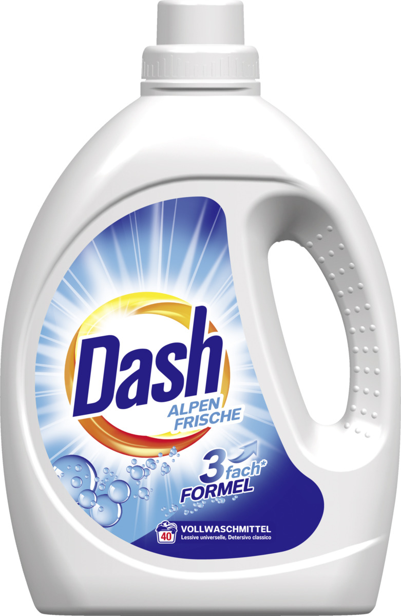 Bild 1 von Dash Vollwaschmittel Flüssig Alpen Frische 40 WL
