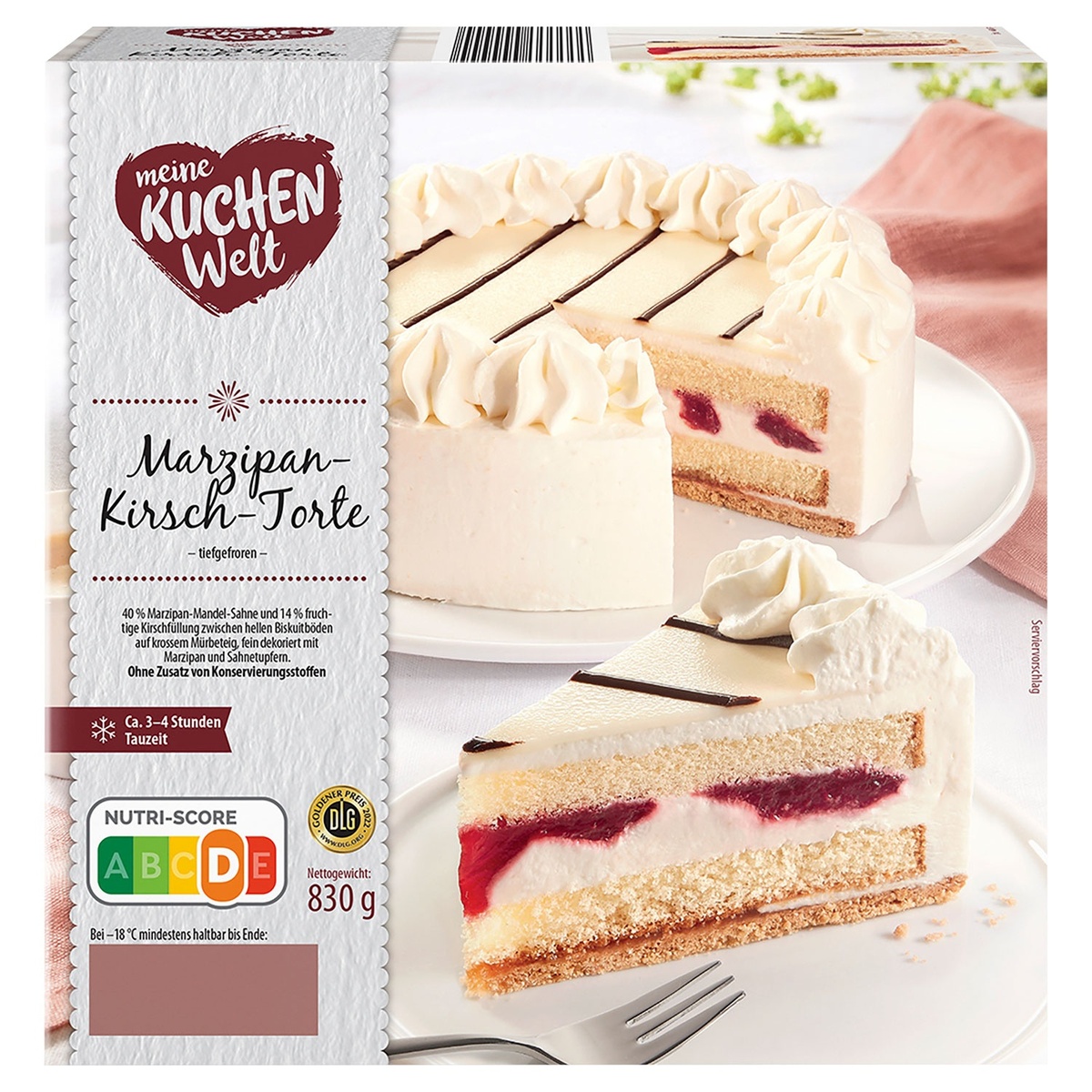 Bild 1 von MEINE KUCHENWELT Marzipan-Kirsch-Torte 830 g