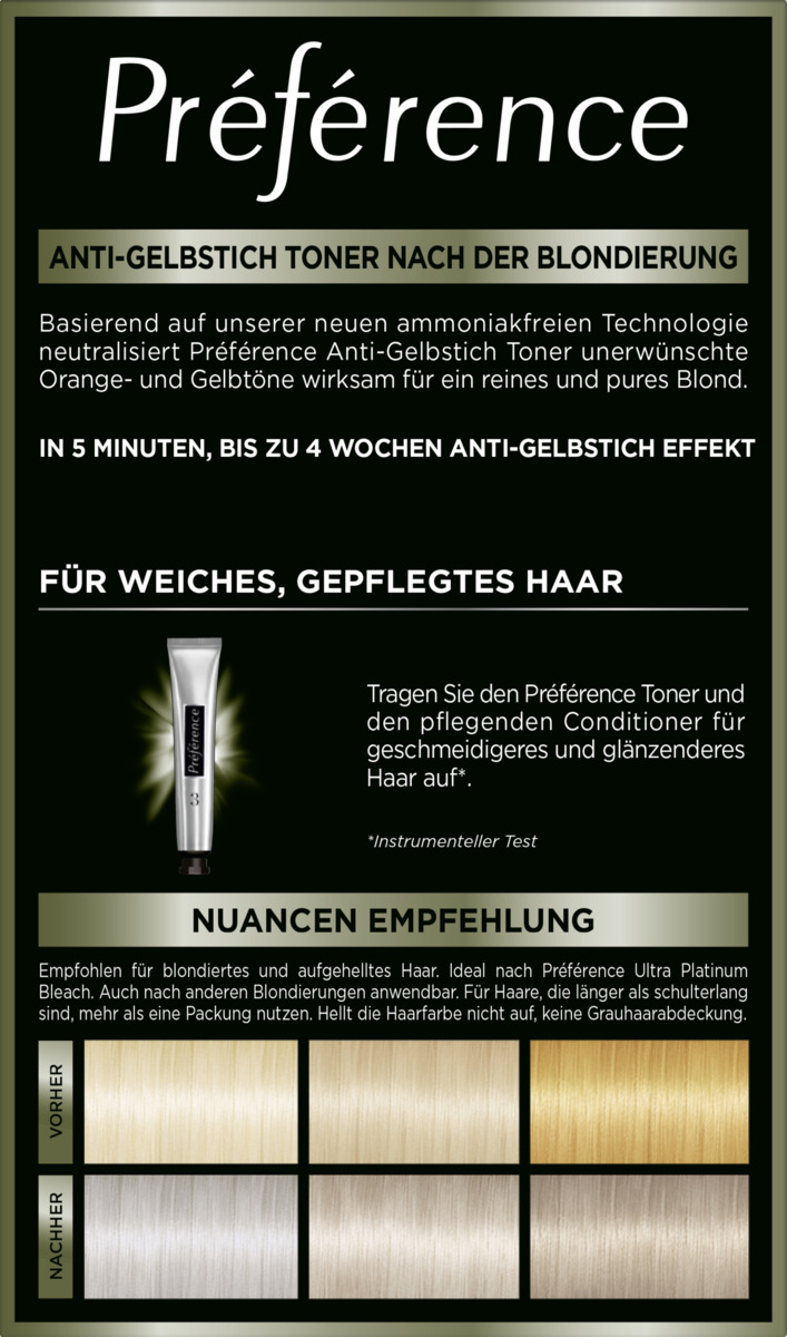Bild 1 von L’Oréal Paris Préférence Le Blonding Toner 01 Platinum Ice