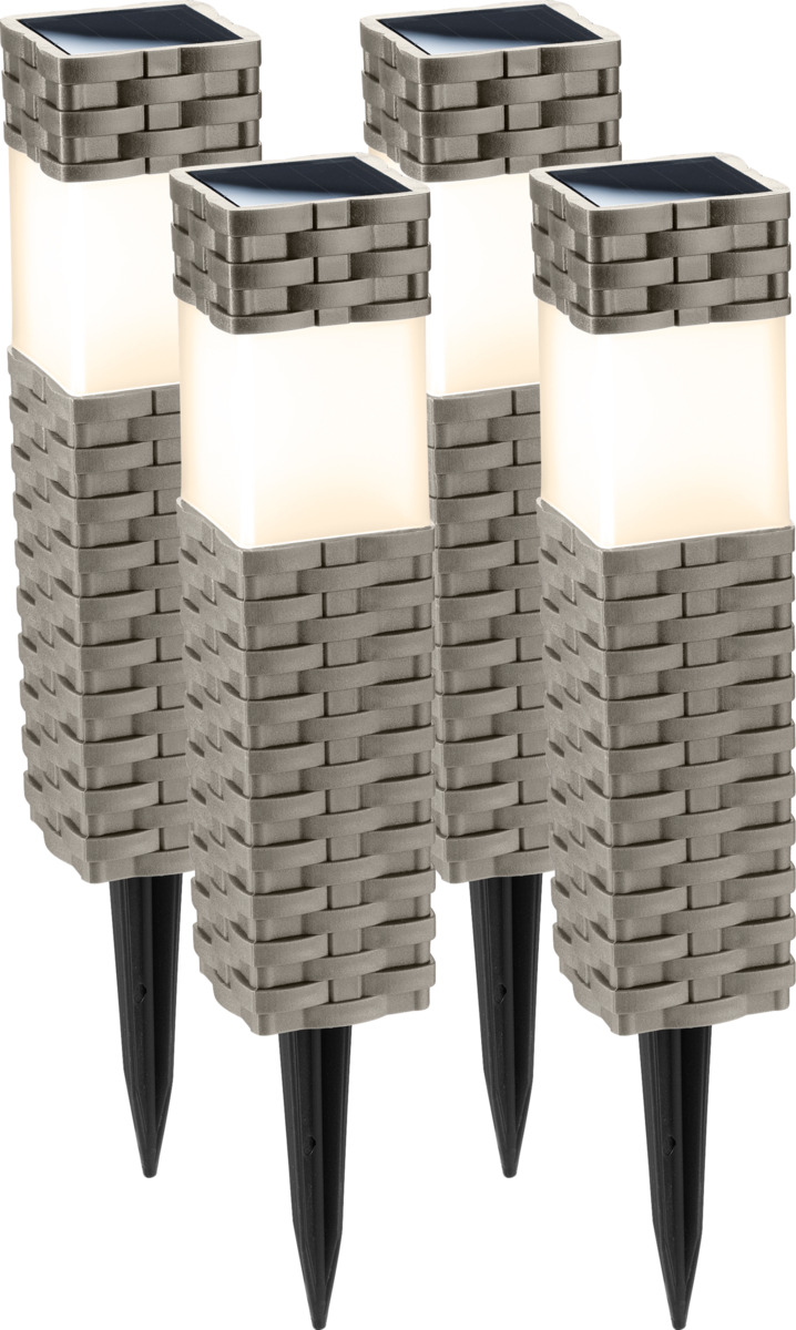 Bild 1 von IDEENWELT Solar-Säulen 4er-Set