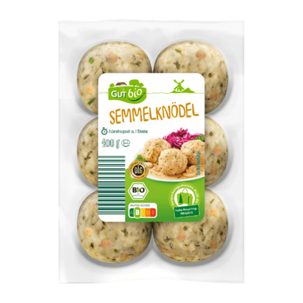 Bild 2 von GUT BIO Bio-Semmelknödel / -Spinatknödel 400g