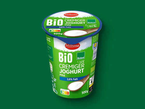 Bild 1 von Bioland Cremiger Joghurt, mild, 
         500 g