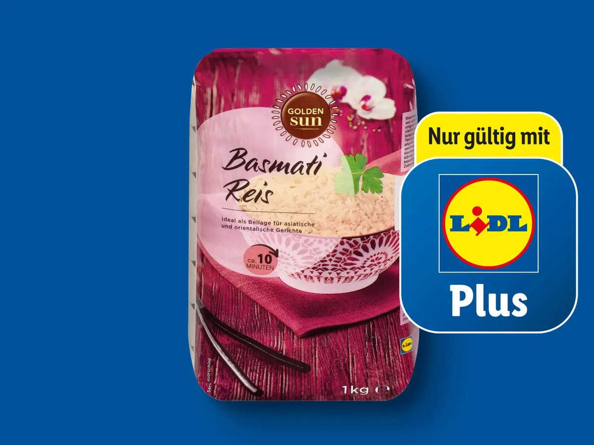 Bild 1 von Golden Sun Basmati Reis, 
         1 kg