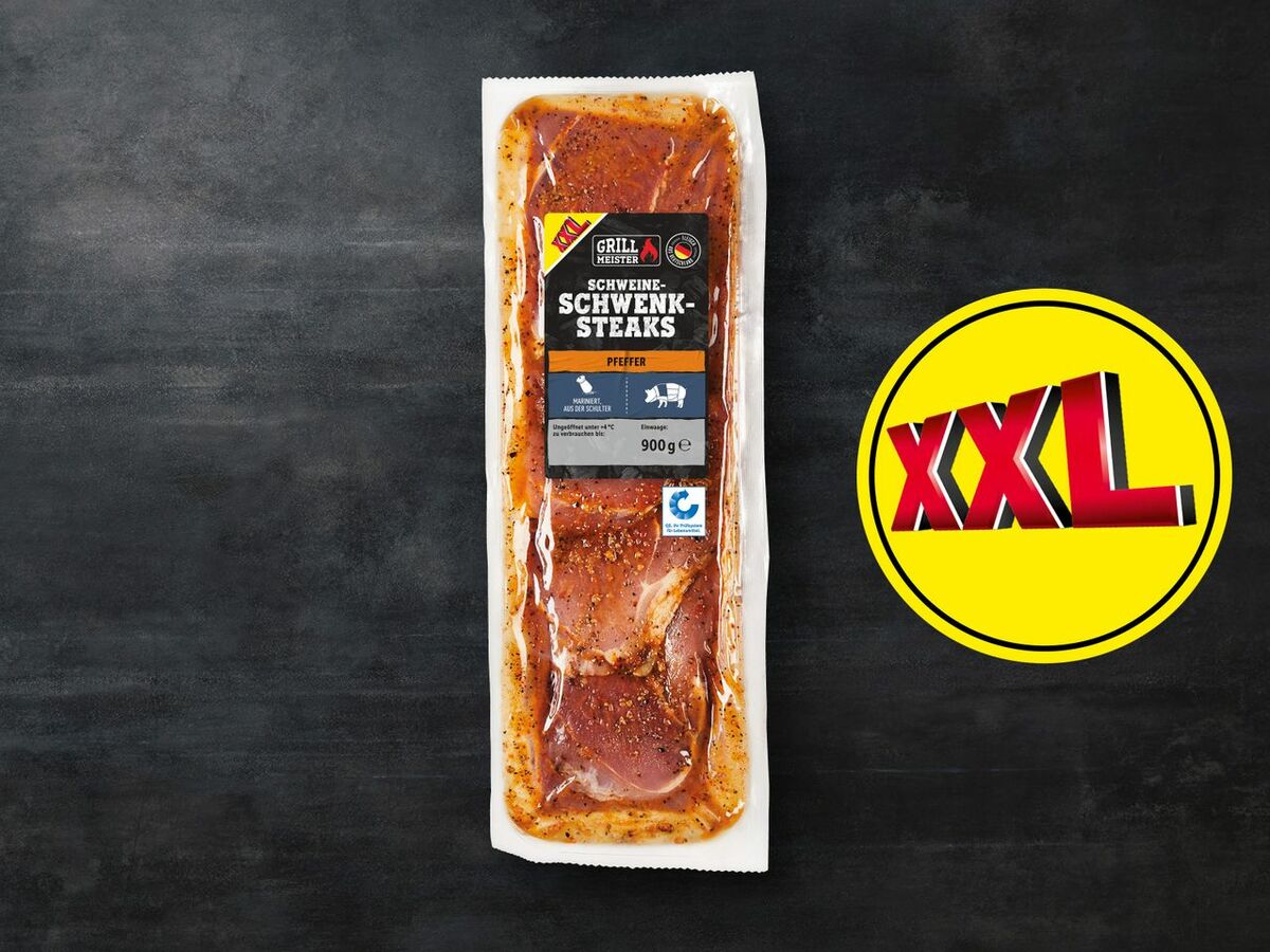 Bild 1 von Grillmeister Schweine-Schwenksteaks XXL, 
         900 g