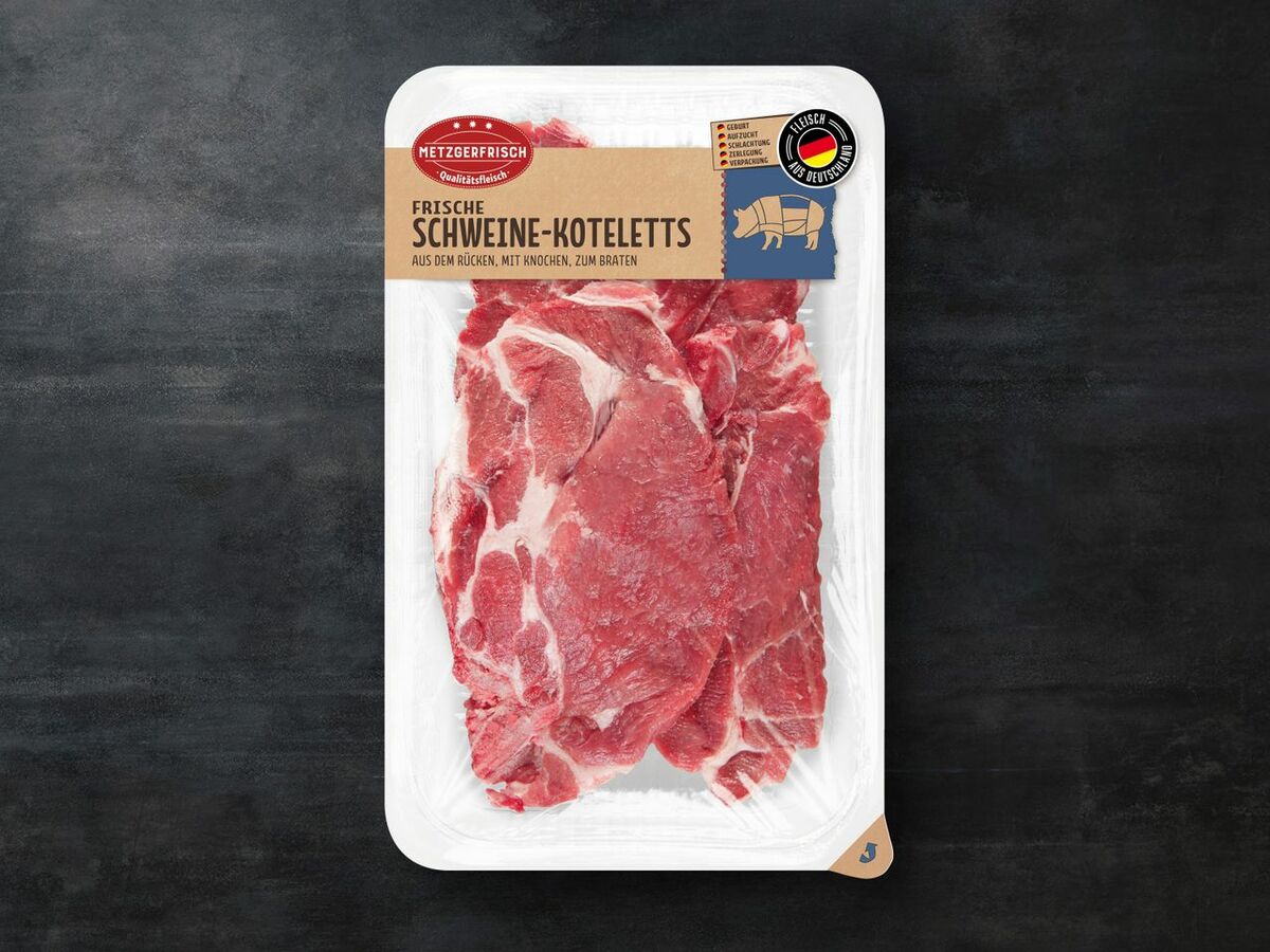 Bild 1 von Metzgerfrisch Frische Schweine-Koteletts, 
         700 g