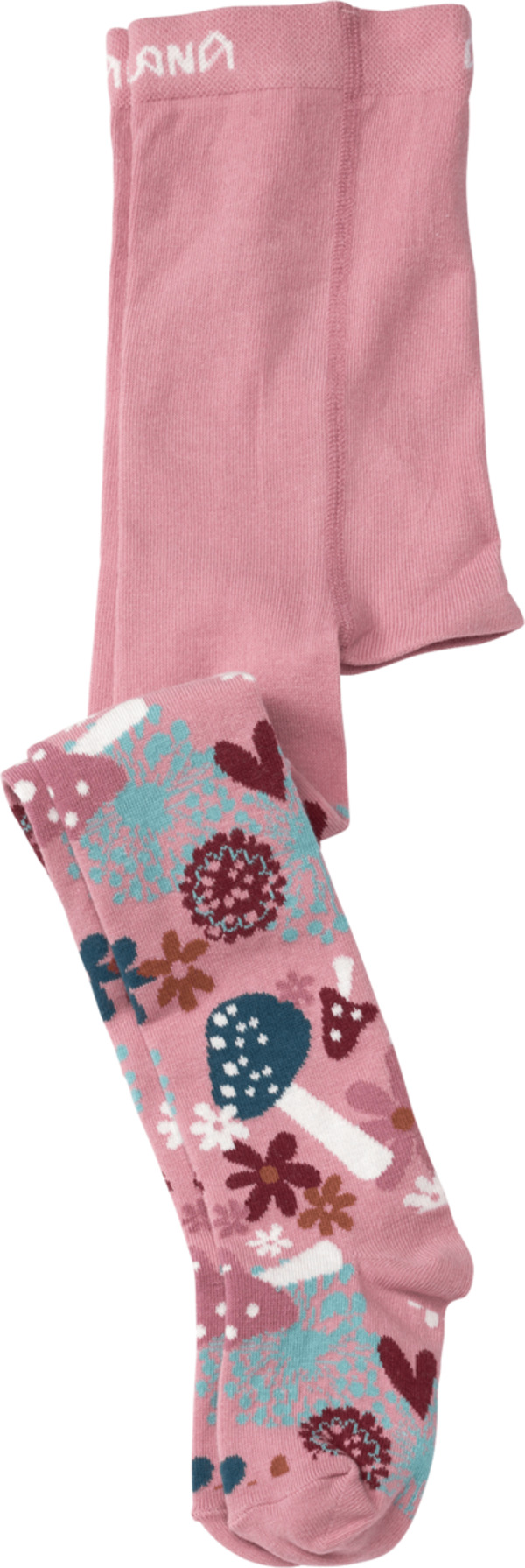 Bild 1 von ALANA Strumpfhose mit Pilz-Blumen-Motiv, rosa, Gr.98/104