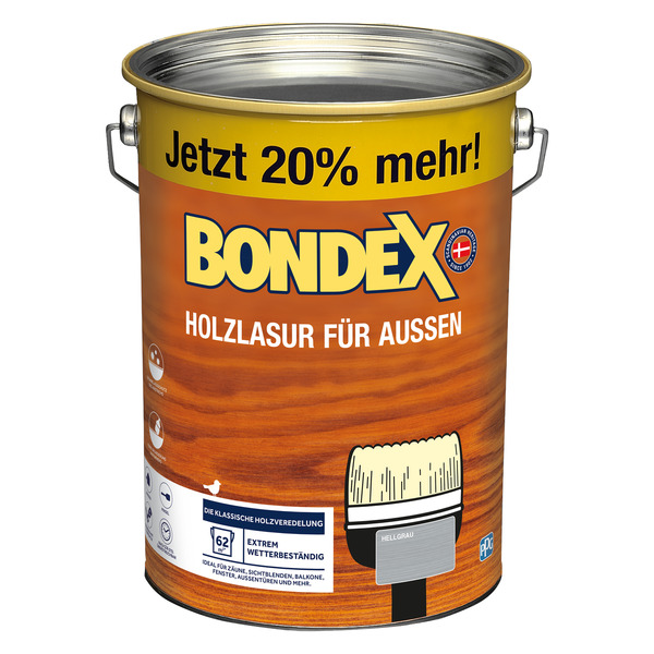 Bild 1 von Bondex Holzlasur blaugrau 4,8 l