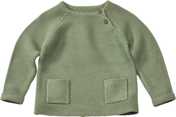 Bild 1 von PUSBLU Pullover aus Strick mit Taschen, grün, Gr. 98