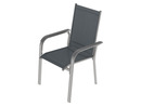 Bild 3 von LIVARNO home Alu-Set »Houston« 5-teilig - Ausziehtisch & 4 Stapelsessel, silber/grau