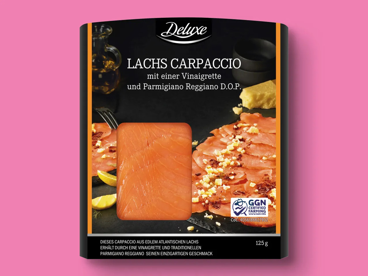 Bild 1 von Deluxe Lachs Carpaccio, 
         125 g