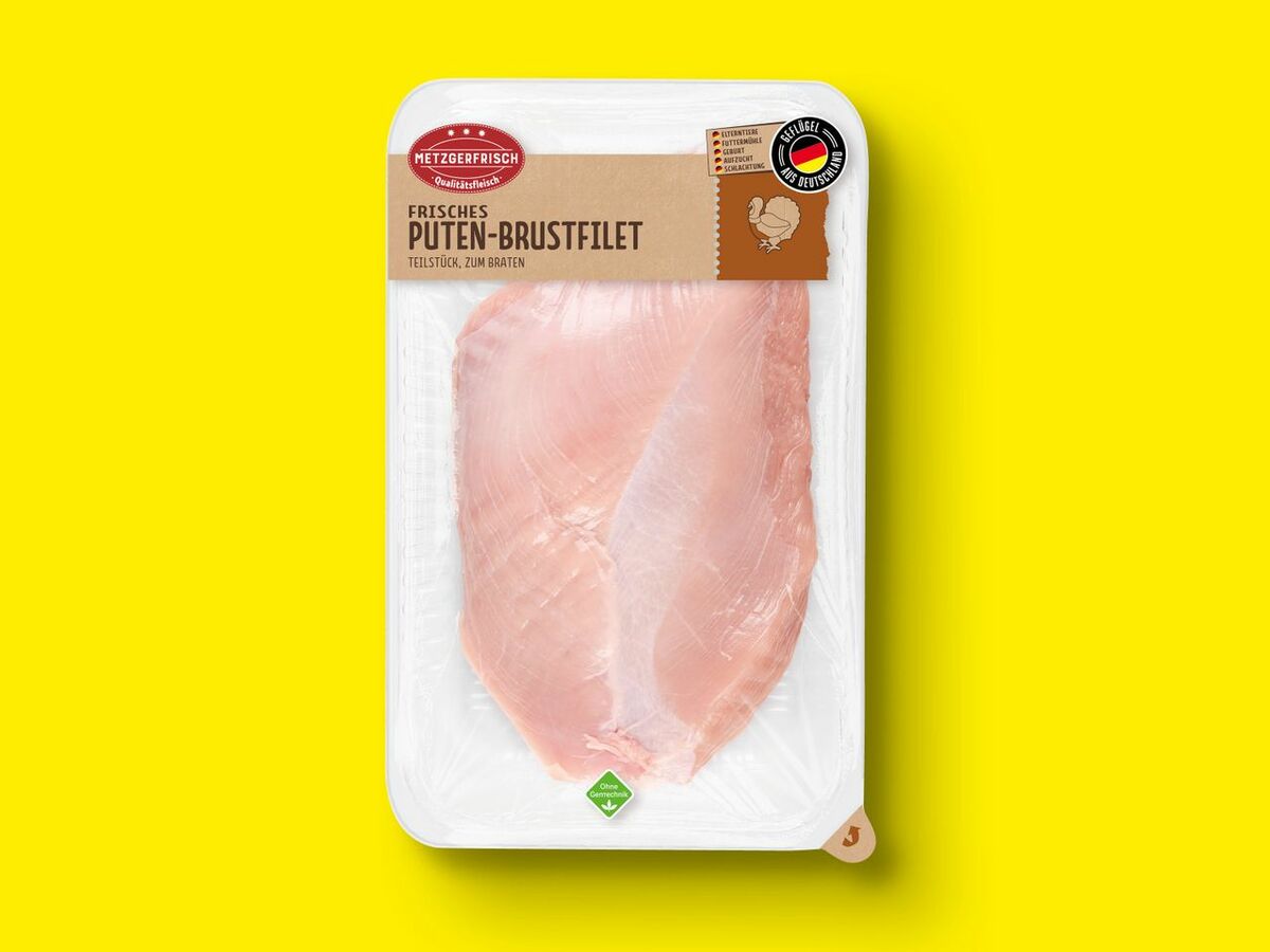 Bild 1 von Metzgerfrisch Frisches Putenbrustfilet, 
         1 kg