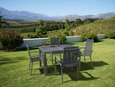 Bild 2 von LIVARNO home Alu-Set »Houston« 5-teilig - Ausziehtisch & 4 Stapelsessel, silber/grau