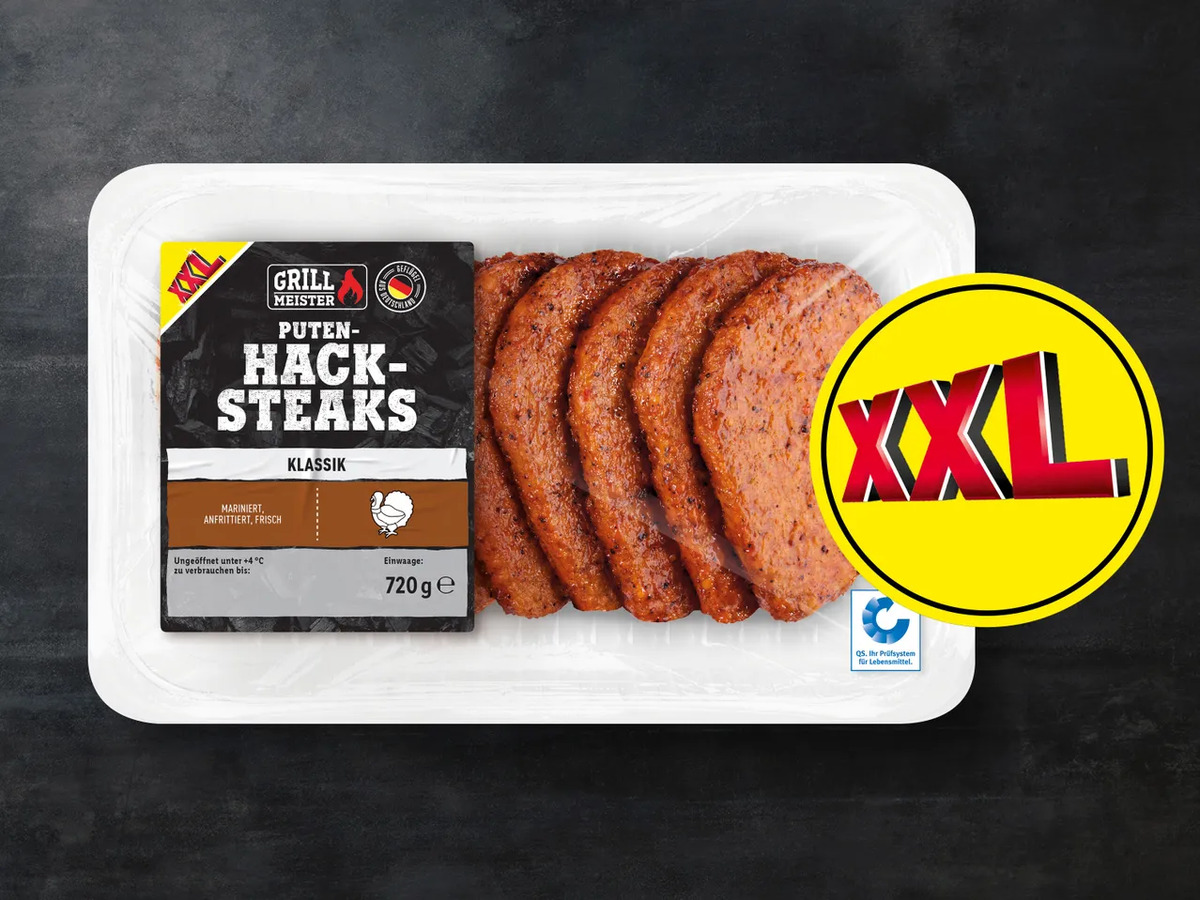 Bild 1 von Grillmeister Putenhacksteaks XXL, 
         720 g