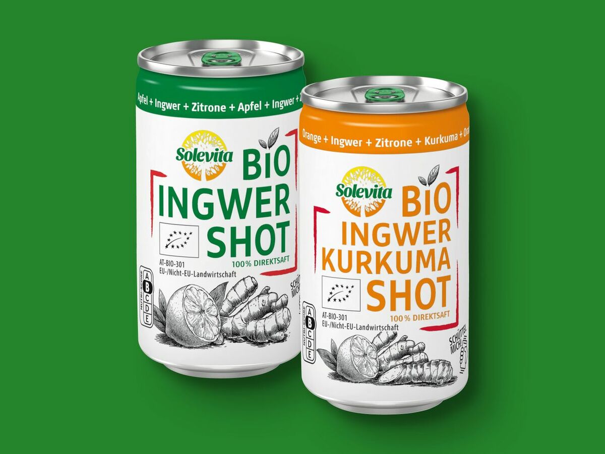Bild 1 von Solevita Bio Ingwer Shot, 
         150 ml zzgl. -.25 Pfand