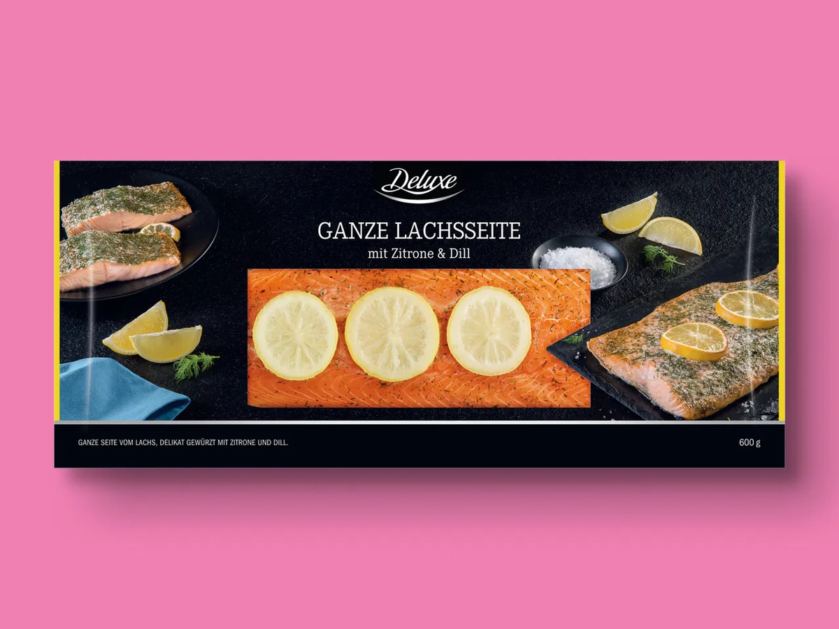 Bild 1 von Deluxe Ganze Lachsseite mit Gewürzen, 
         600 g