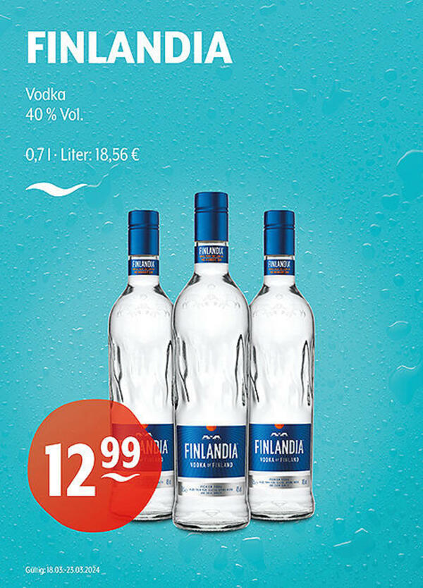 Bild 1 von FINLANDIA Vodka
40 % Vol.