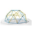 Bild 1 von Klettergerüst 244x244x120cm DomeClimber Kinder Kletterkuppel Geodome 8FT - blau/gelb