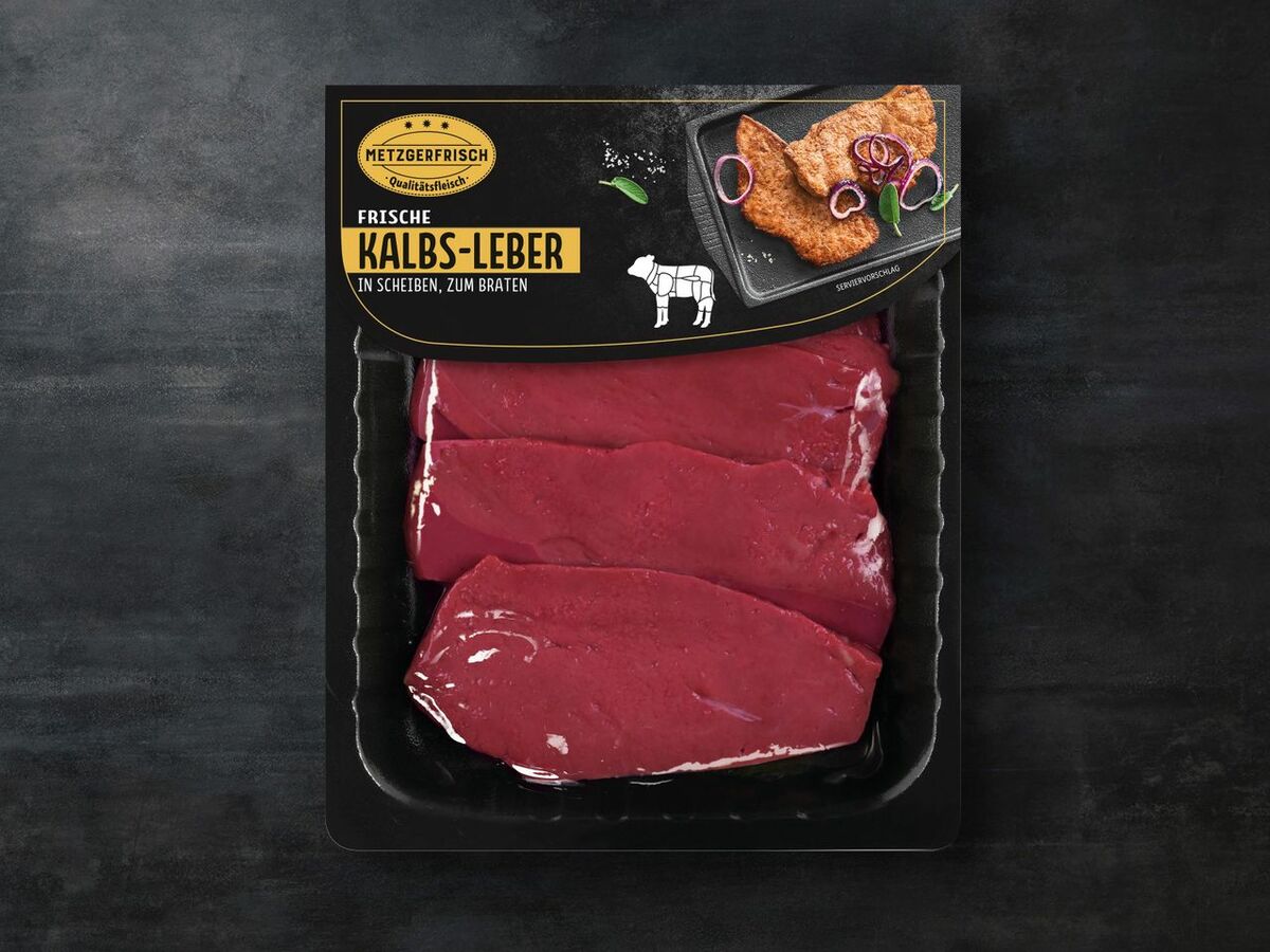 Bild 1 von Metzgerfrisch Premium Frische Kalbs-Leber, 
         400 g