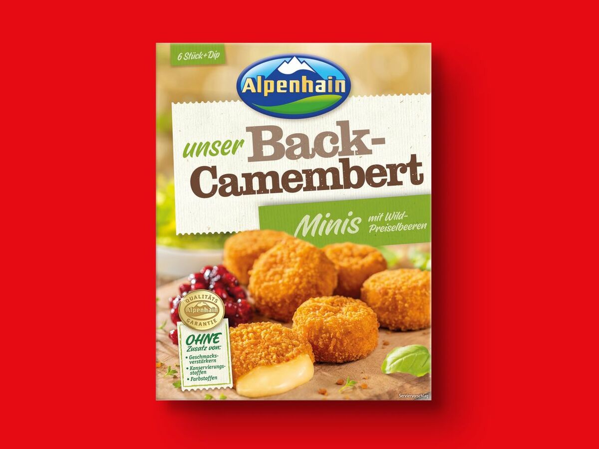 Bild 1 von Alpenhain Back-Camembert/-Mozzarella Sticks, 
         200 g