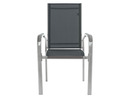 Bild 4 von LIVARNO home Alu-Set »Houston« 5-teilig - Ausziehtisch & 4 Stapelsessel, silber/grau