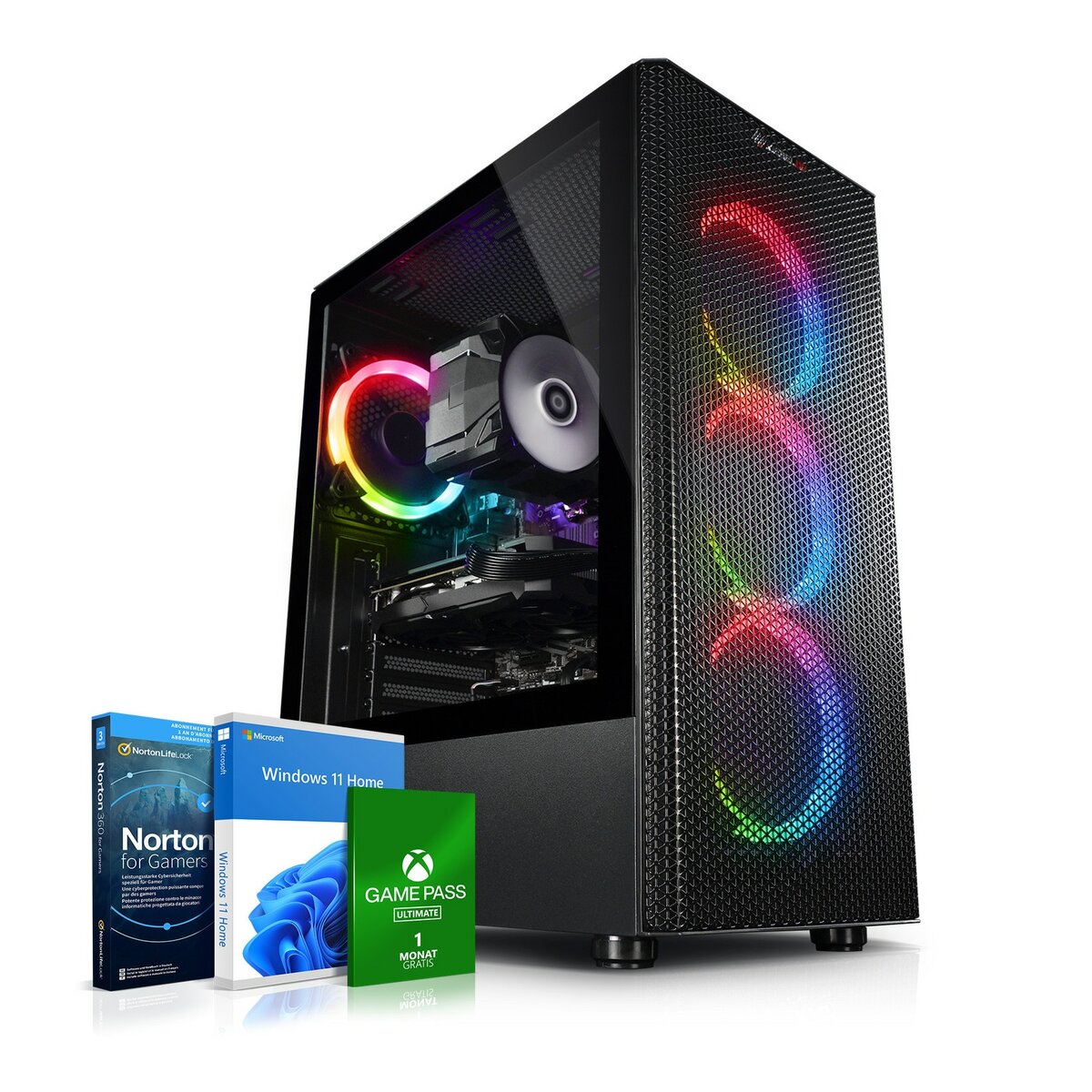 Bild 1 von Gaming PC Raptor 11 Intel Core i9-11900KF, 16GB DDR4, NVIDIA RTX 3050 8 GB, 1TB SSD, Windows 11