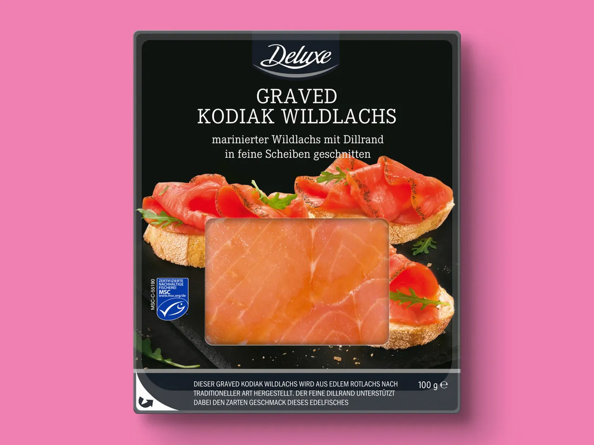 Bild 1 von Deluxe MSC Graved Kodiak Wildlachs, 
         100 g
