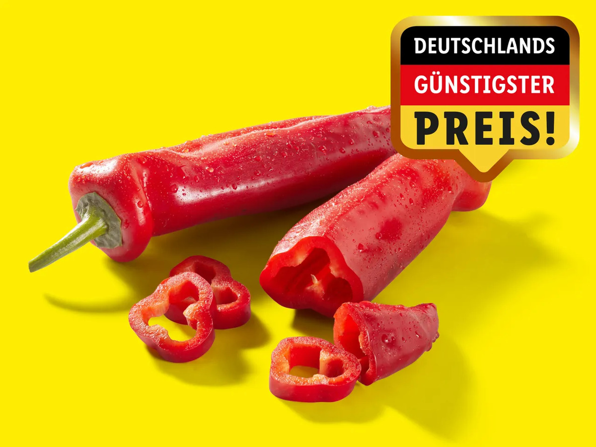 Bild 1 von Bio Rote Spitzpaprika, 
         180 g