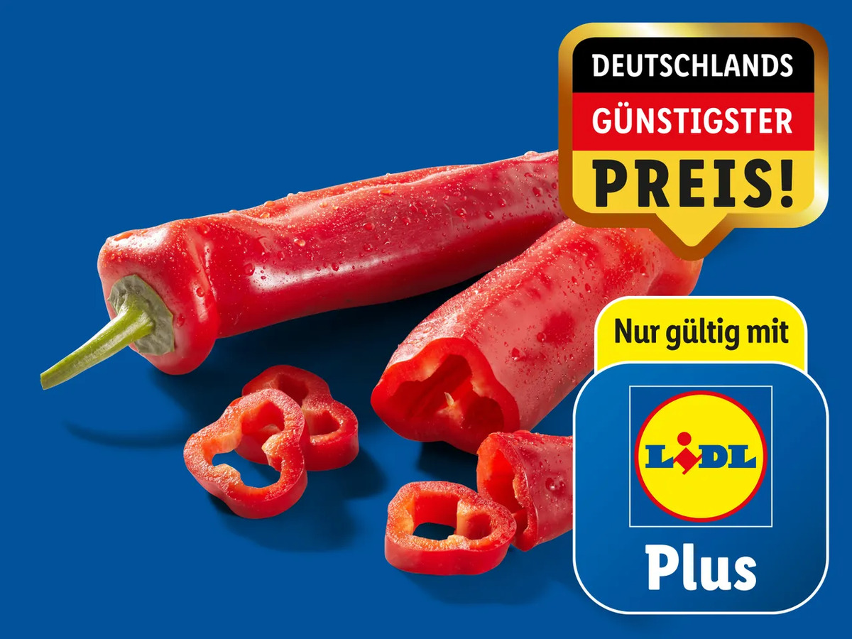 Bild 1 von Bio Rote Spitzpaprika, 
         180 g