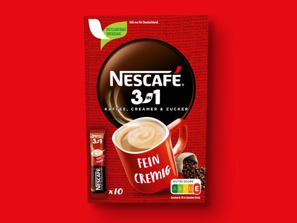 Bild 1 von Nescafé Sticks, 
         10x 16,5/10x 8 g