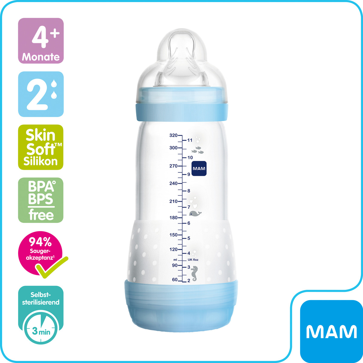 Bild 2 von MAM Easy Start Anti-Colic Flasche, 320 ml
