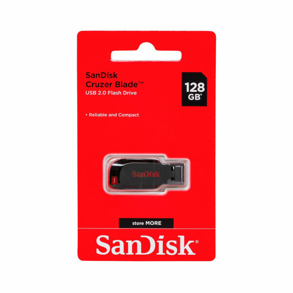 Bild 1 von SanDisk USB-Stick Cruzer Blade 2.0 schwarz-rot 128 GB