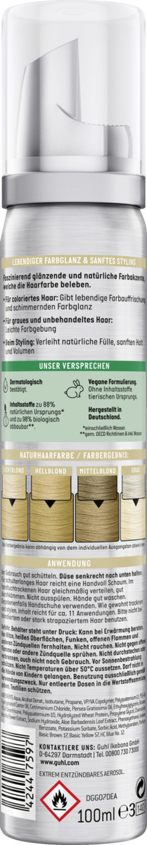 Bild 2 von Guhl Schaum-Tönungsfestiger 82 Hell-Goldblond