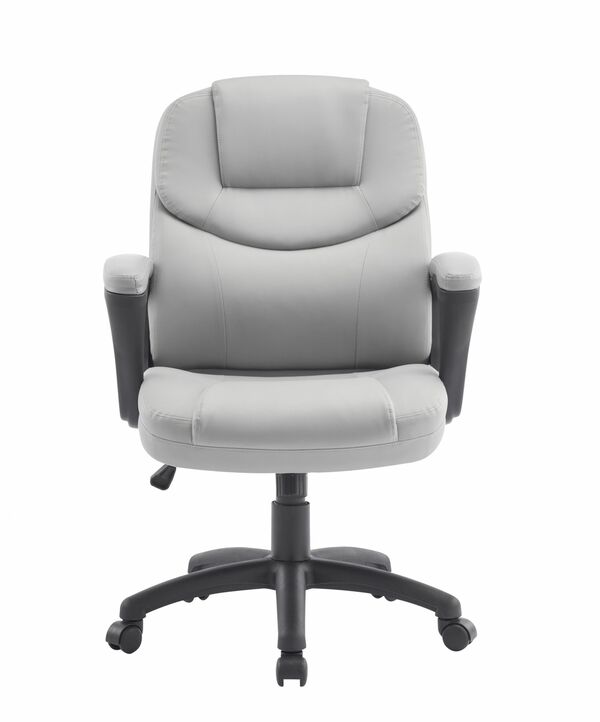 Bild 2 von Chefsessel Lederlook grau