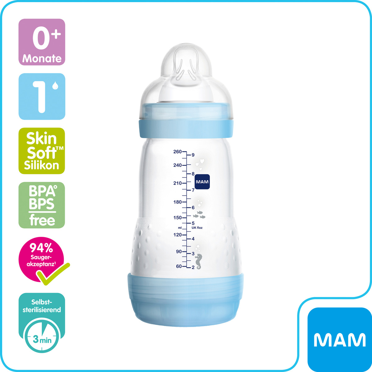Bild 2 von MAM Babyflasche Anti-Colic 260ml