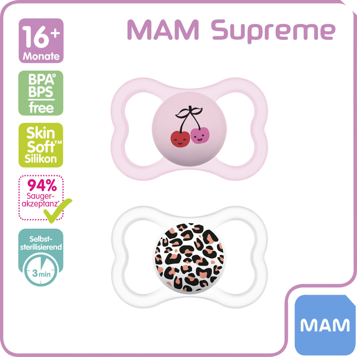 Bild 2 von MAM Beruhigungssauger Supreme Silikon 16+