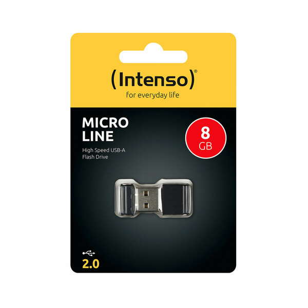 Bild 1 von Intenso USB-Stick Micro Line 2.0 schwarz 8 GB