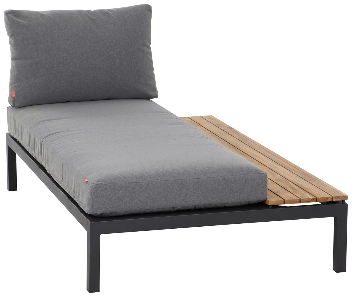 Bild 1 von LOUNGESOFA M04152, Anthrazit, Teakfarben