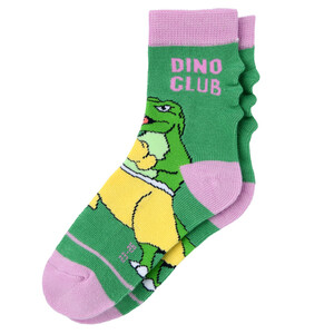 1 Paar Jungen Socken mit Dino-Motiv GRÜN
