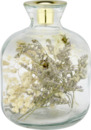 Bild 1 von IDEENWELT Glaskerzenhalter mit Trockenblumen klein