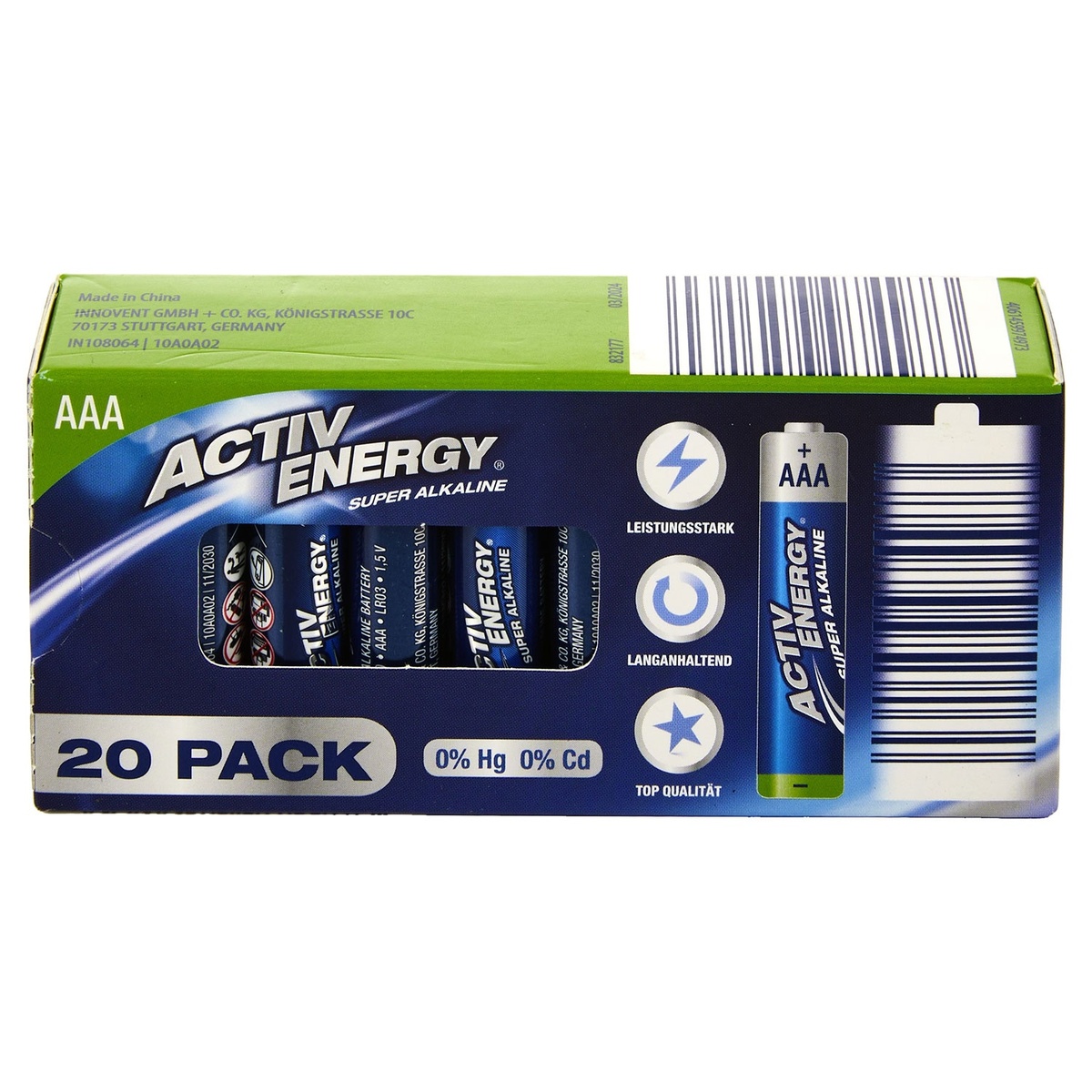 Bild 2 von ACTIV ENERGY Batterien AA oder AAA, 20er-Packung