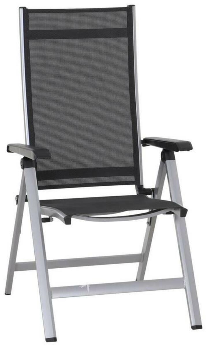 Bild 1 von Gartensessel klappbar Tesoro Aluminium/Textil, Grau, Silberfarben