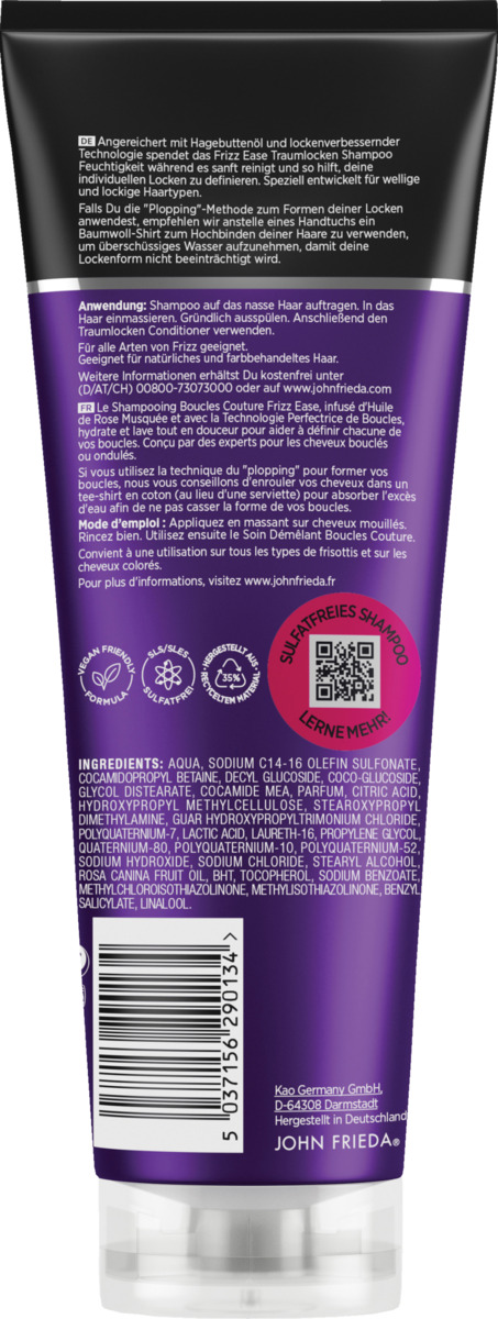 Bild 2 von JOHN FRIEDA Shampoo FRIZZ Ease Traumlocken